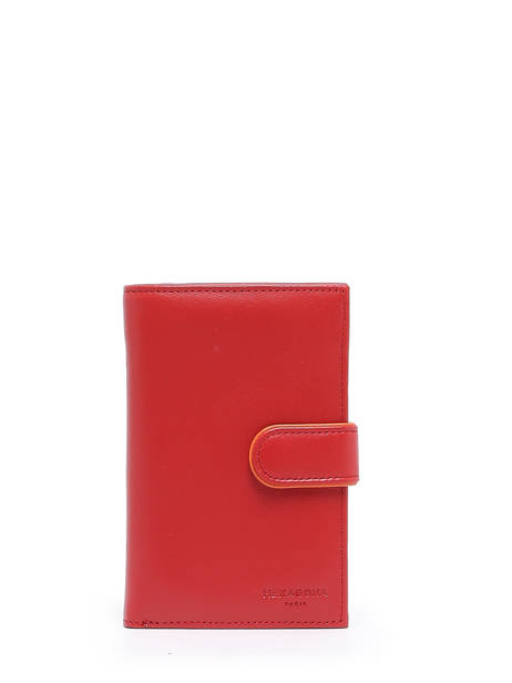 Wallet Leather Hexagona Red multico 227431
