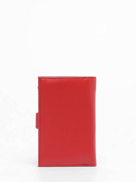 Wallet Leather Hexagona Red multico 227431 other view 2