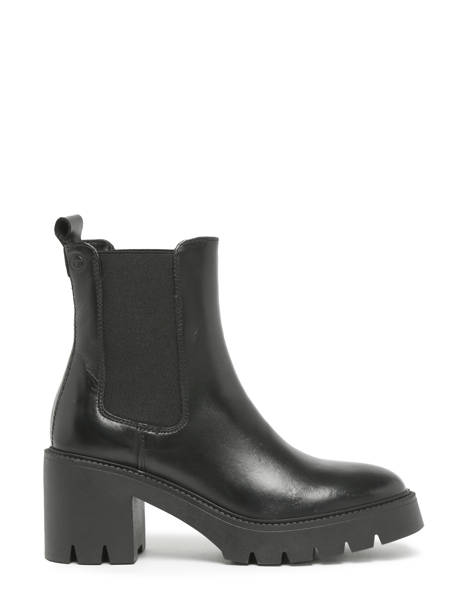 Heeled Chelsea Boots In Leather Tamaris Black accessoires 41