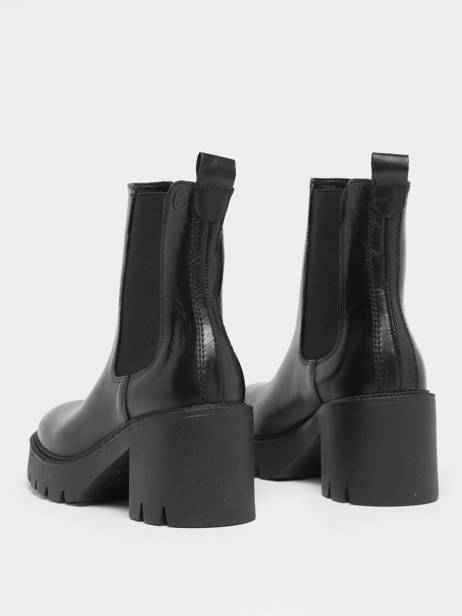 Chelsea Boots à Talon En Cuir Tamaris Noir accessoires 41 vue secondaire 4