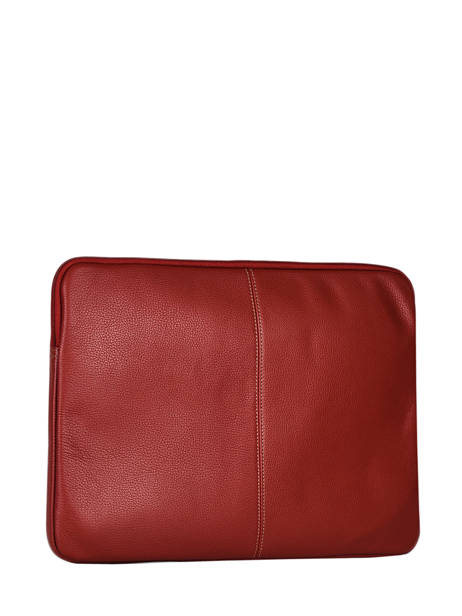 Leather Flandres 15'' Laptop Cover Etrier Red flandres EFLA8835 other view 3