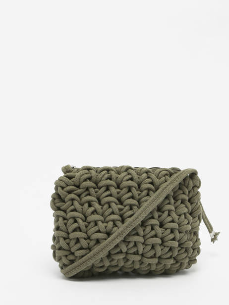 Crossbody Bag Crochet Le voyage en panier Green crochet PM651 other view 4