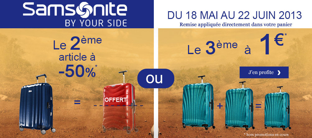 promotion samsonite