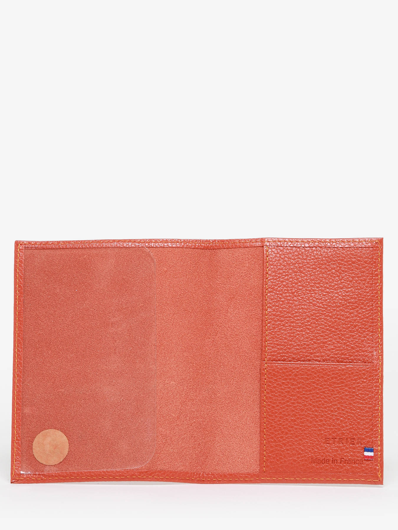 Étui Passeport En Cuir PU - Portefeuille Pliable Avec Bouton, Multi-poches, Voyage