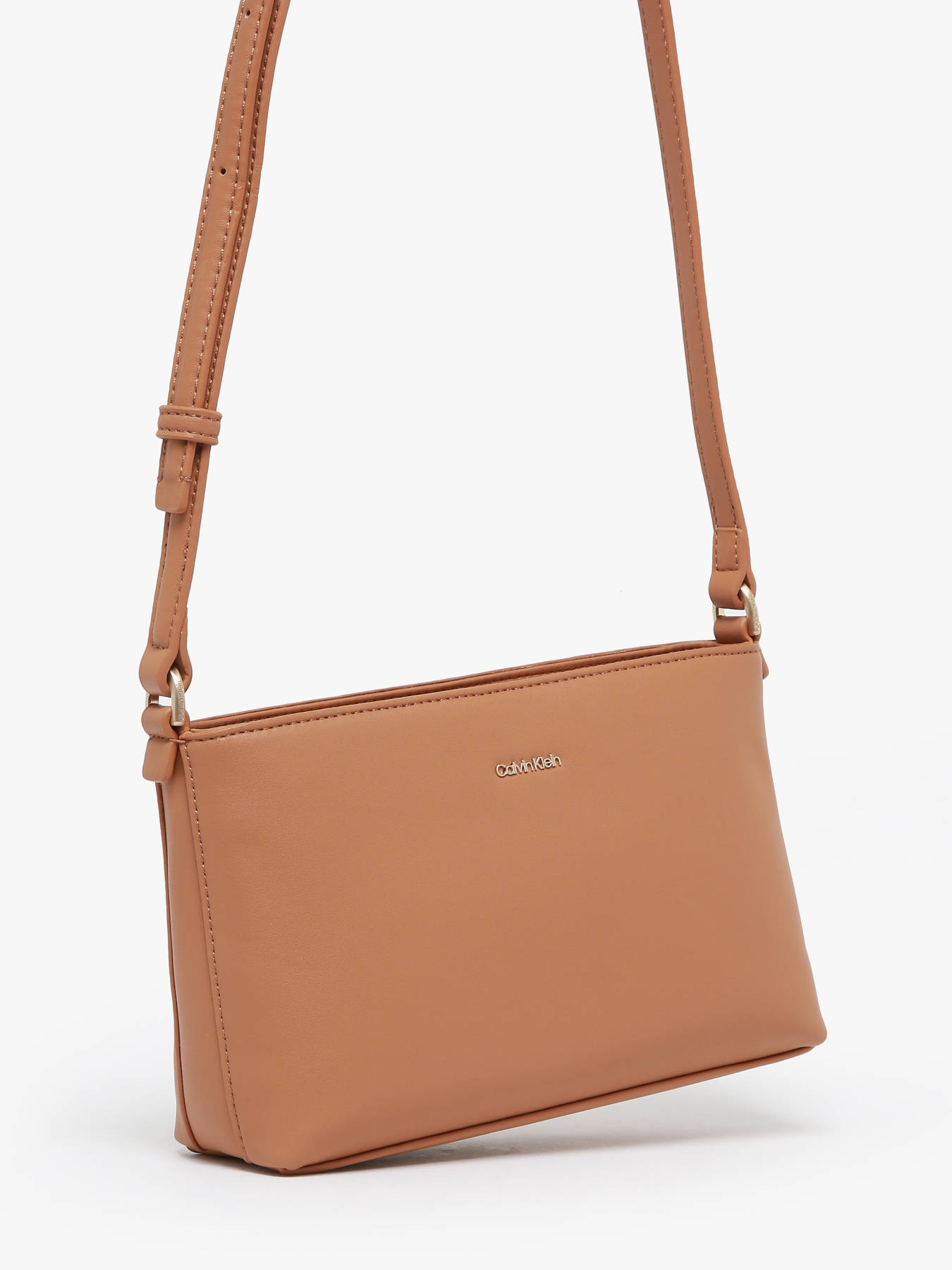 Amazon.com: Calvin Klein Hailey Signature Top Zip Chain Tote,  Brown/Khaki/Caramel Linear : Clothing, Shoes & Jewelry