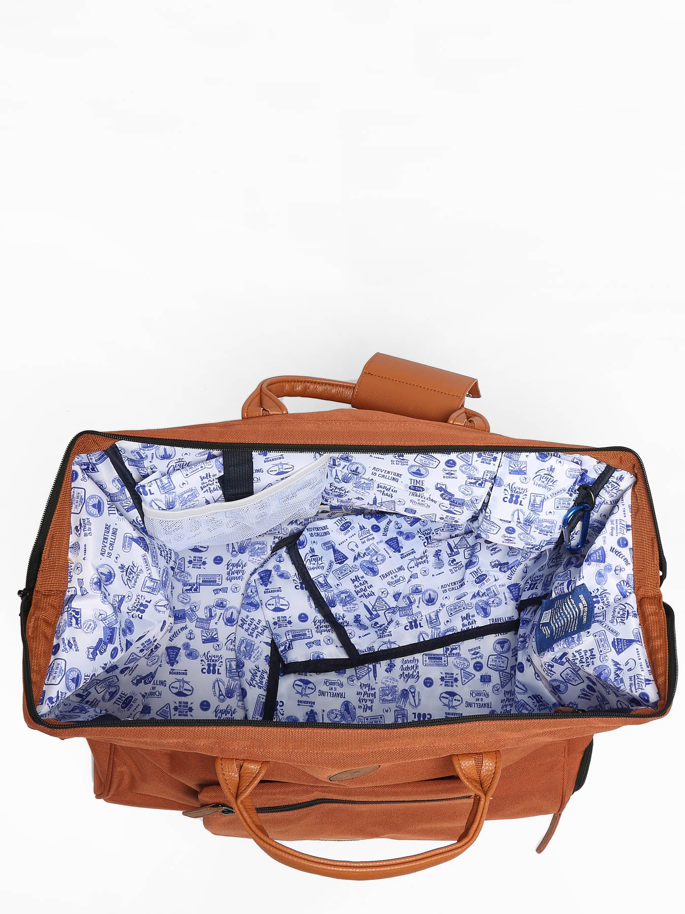 Duffle Bag for travel orange Bogota – Cabaïa Europe