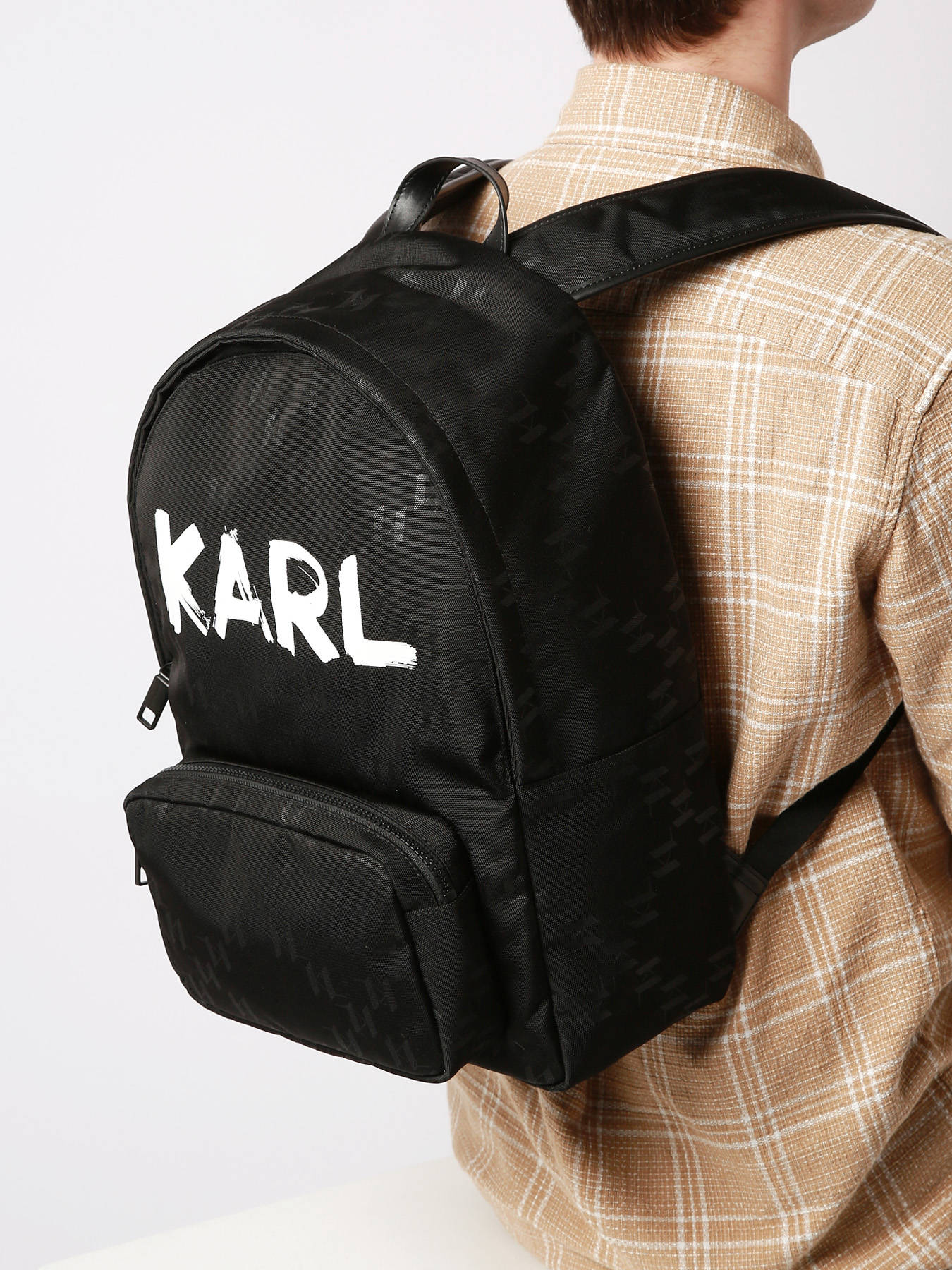 KARL LAGERFELD: Backpack men - Black | KARL LAGERFELD backpack 235W3118  online at GIGLIO.COM