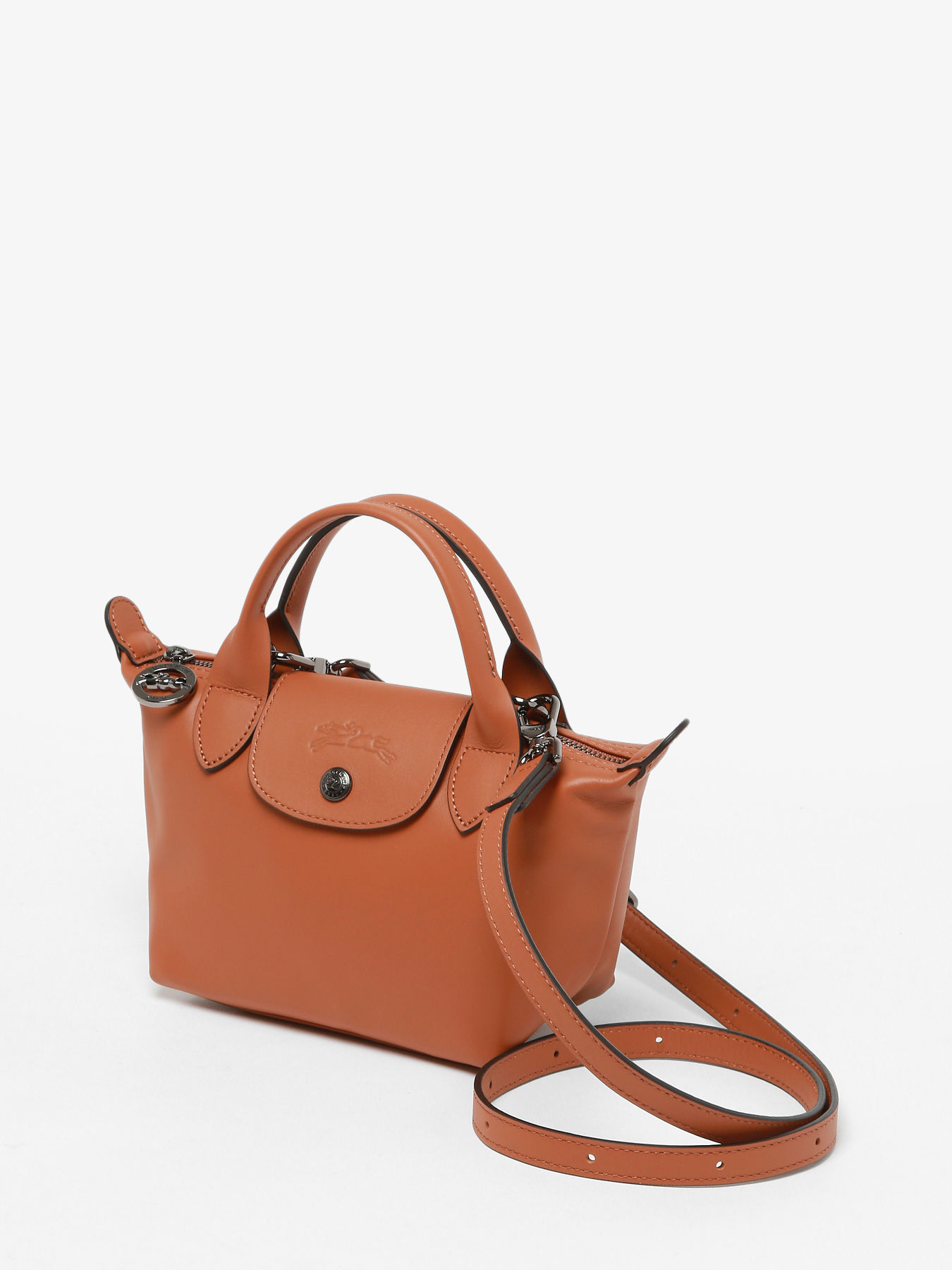 Sacs port?� main Longchamp 01500987 cognac en vente au meilleur prix