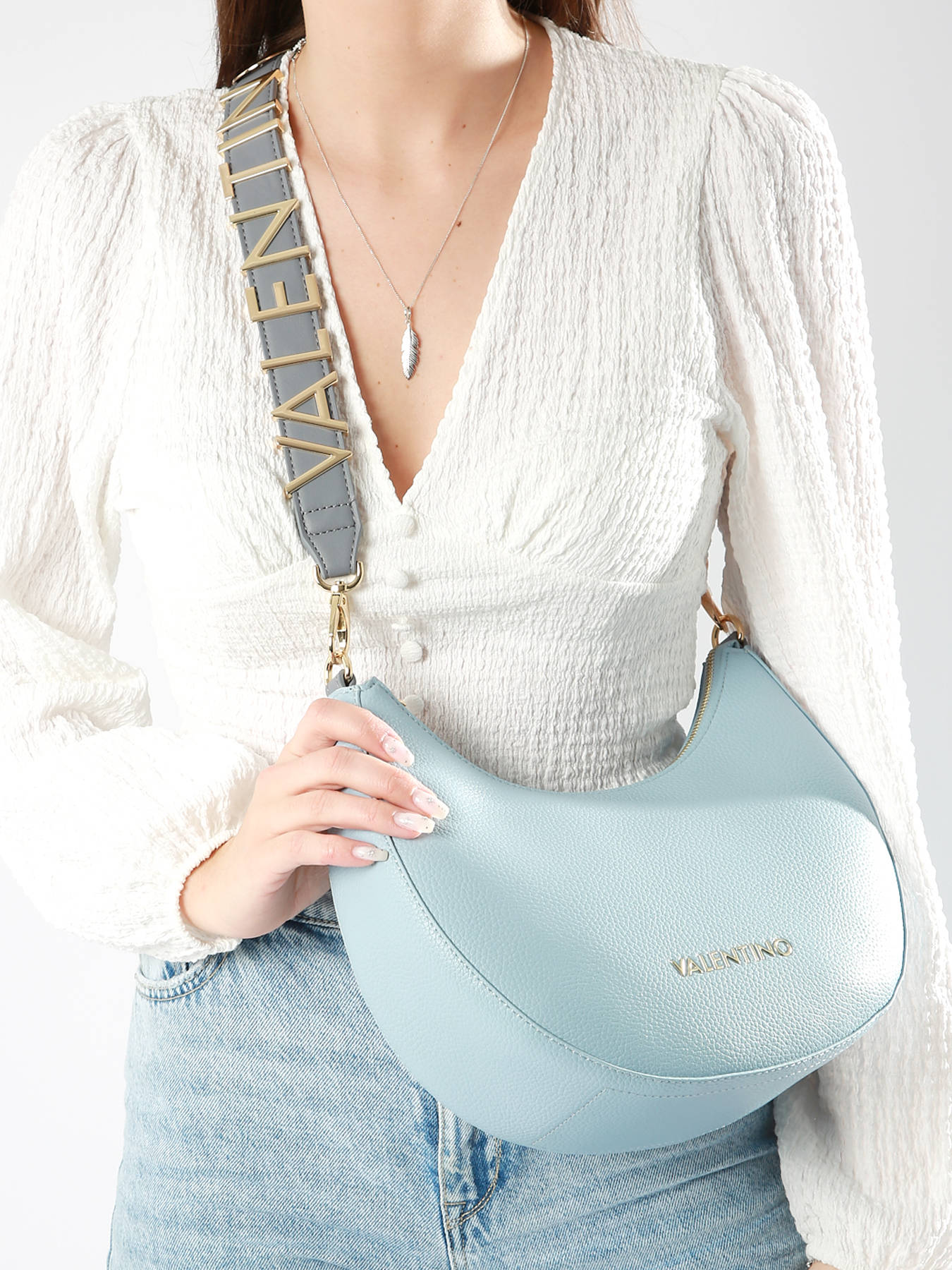 VALENTINO Sac à épaule bandoulière crème pour femme - Divina SA Camera
