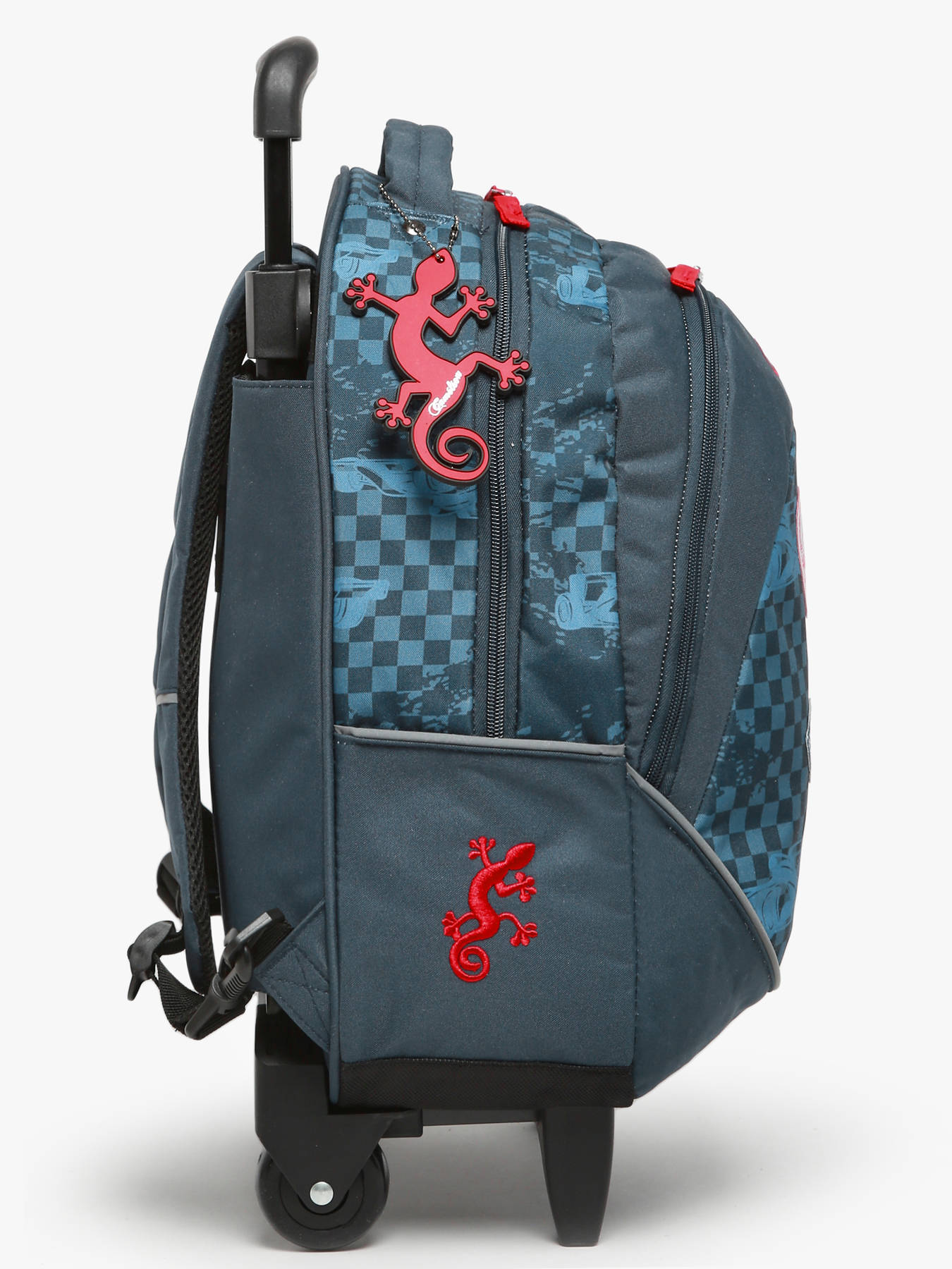 Cameleon Cartable à Roulettes Bleu 38cm Vintage Fantasy Avec 2 Compartiments - Idéal Pour L'école Primaire Et La Rentrée Scolaire En CP, CE1 Et CE2 Pour Fille Et Garçon