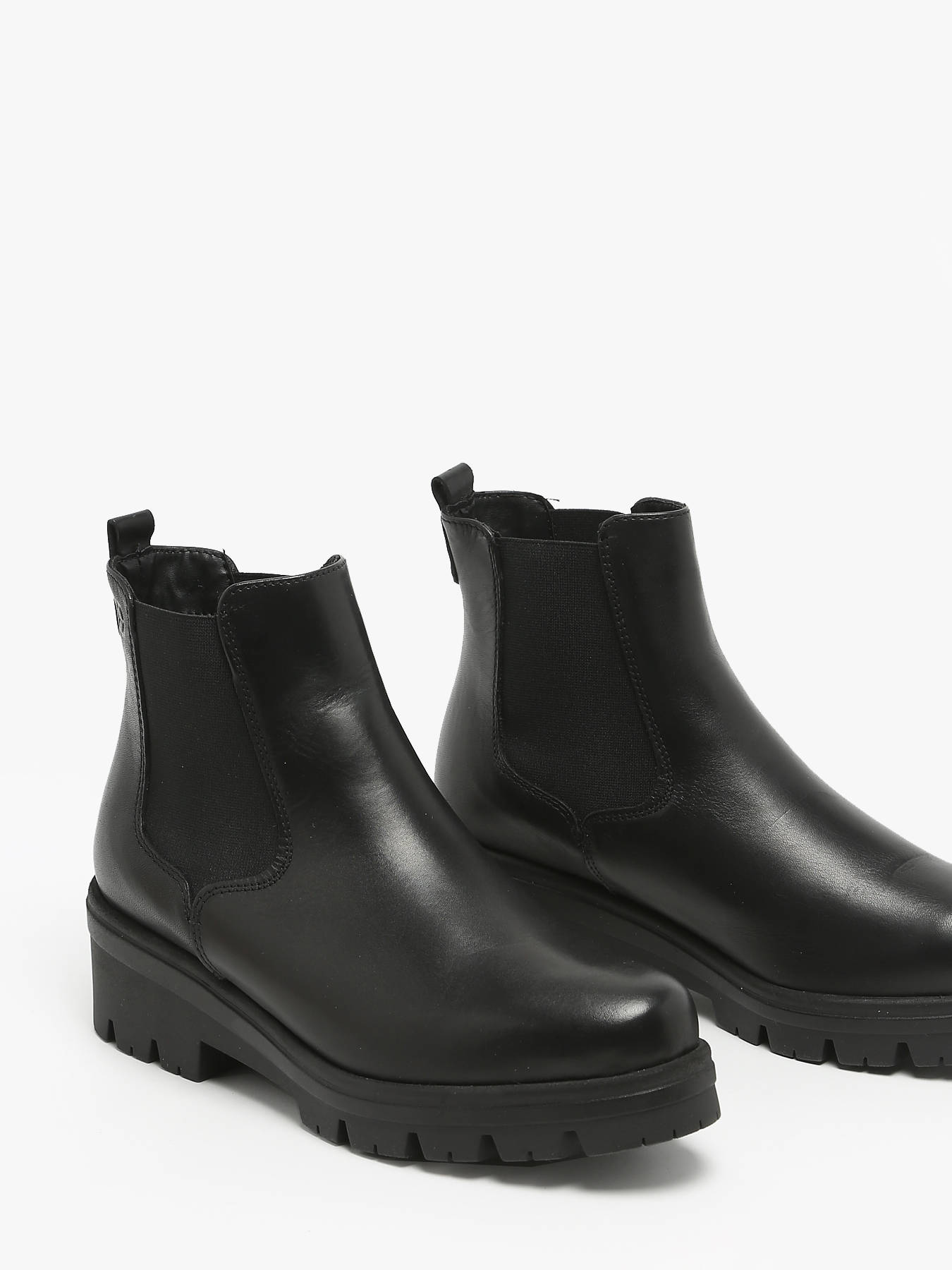 Bottines Tamaris Femme - Cuir Souple, Talon Bloc 2 Cm - Fermeture éclair, Pointe Ronde
