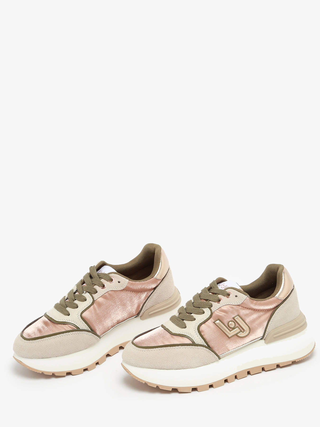 Beige Gold Elegante Sneaker Damen Beige Stylish Sneaker Liu Jo