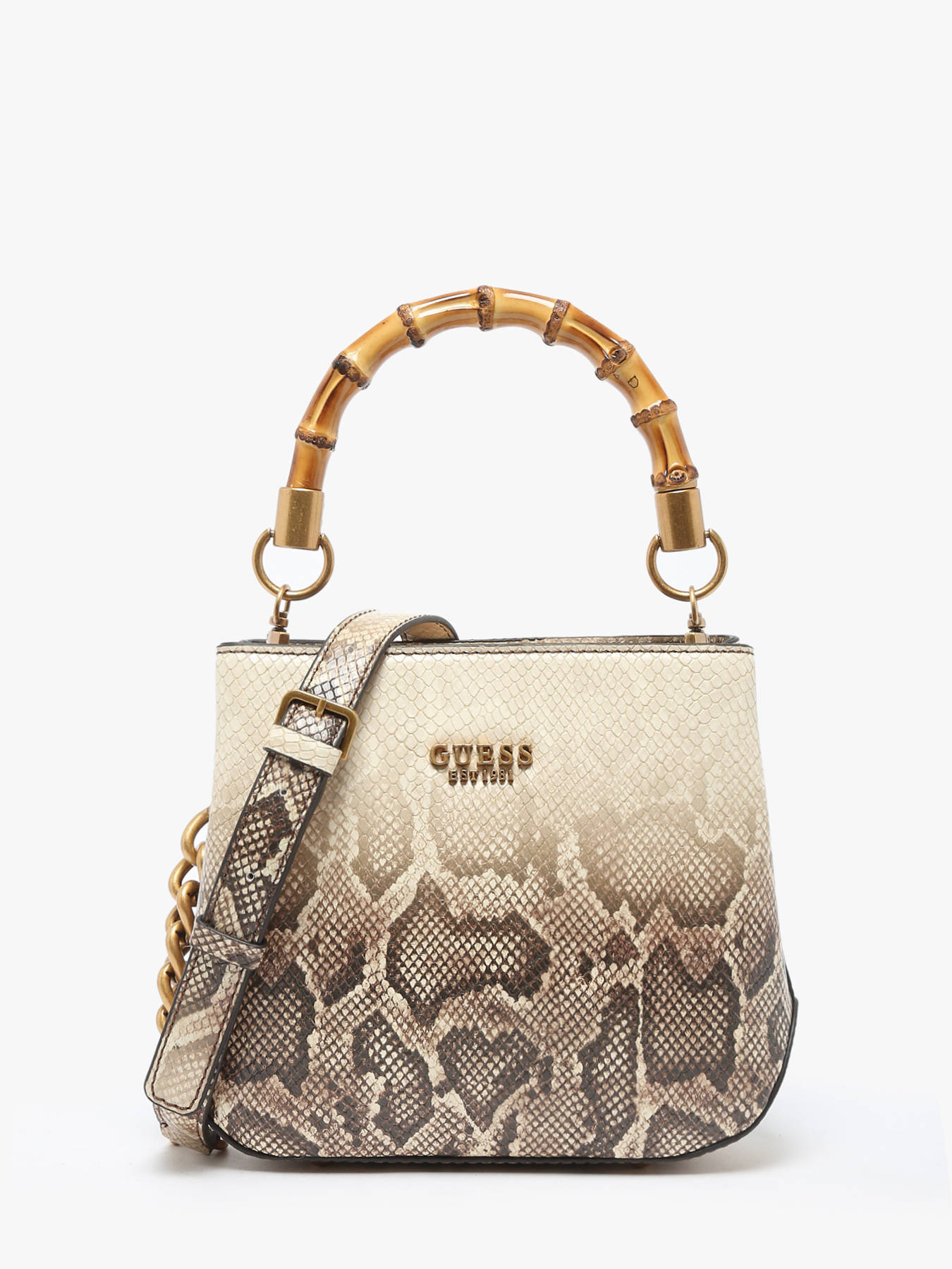 Guess Jeans Beige Polyurethane Women's Shoulder Bag