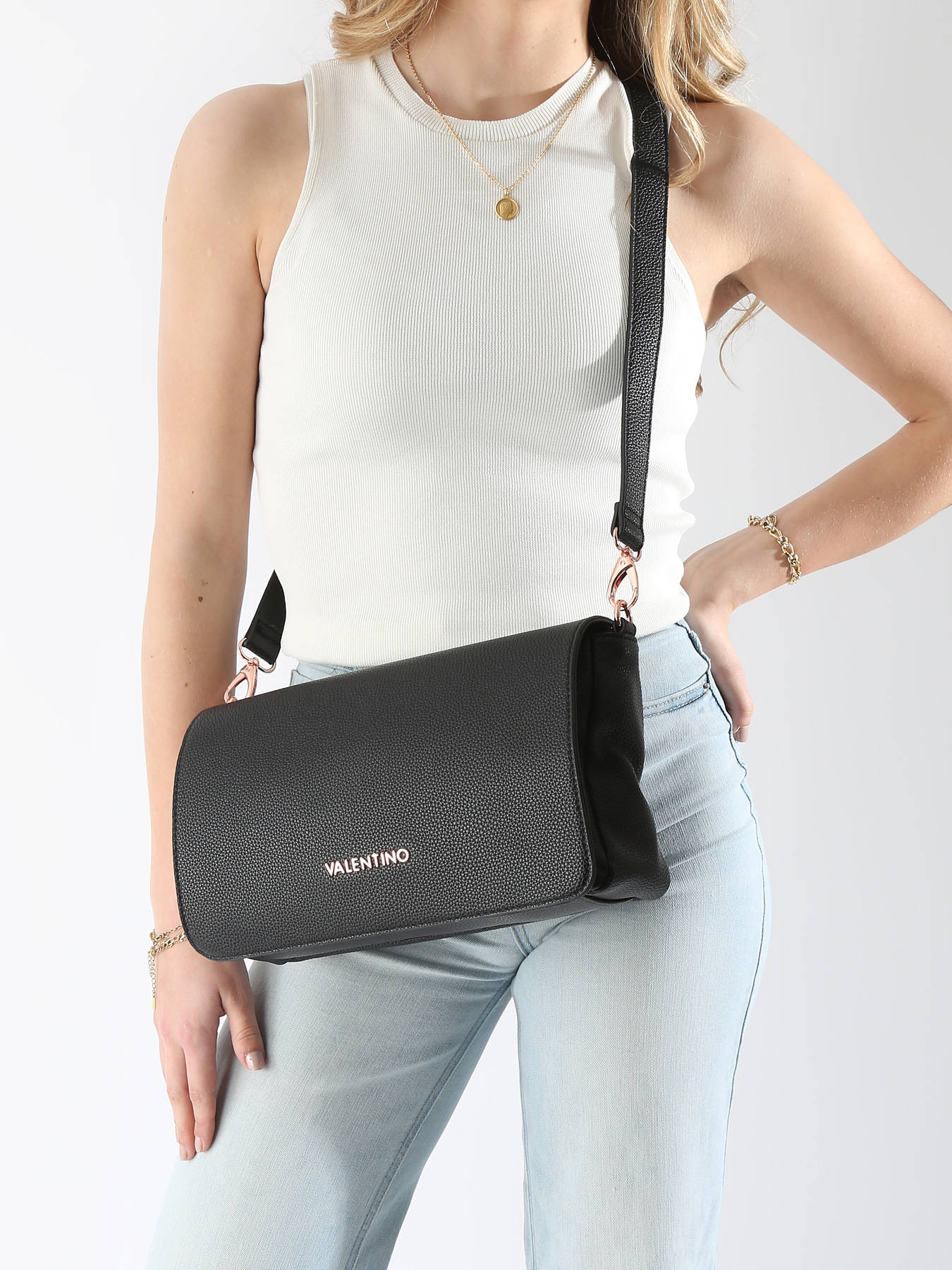Valentino Bags crossbody tas Flap Re ecru
