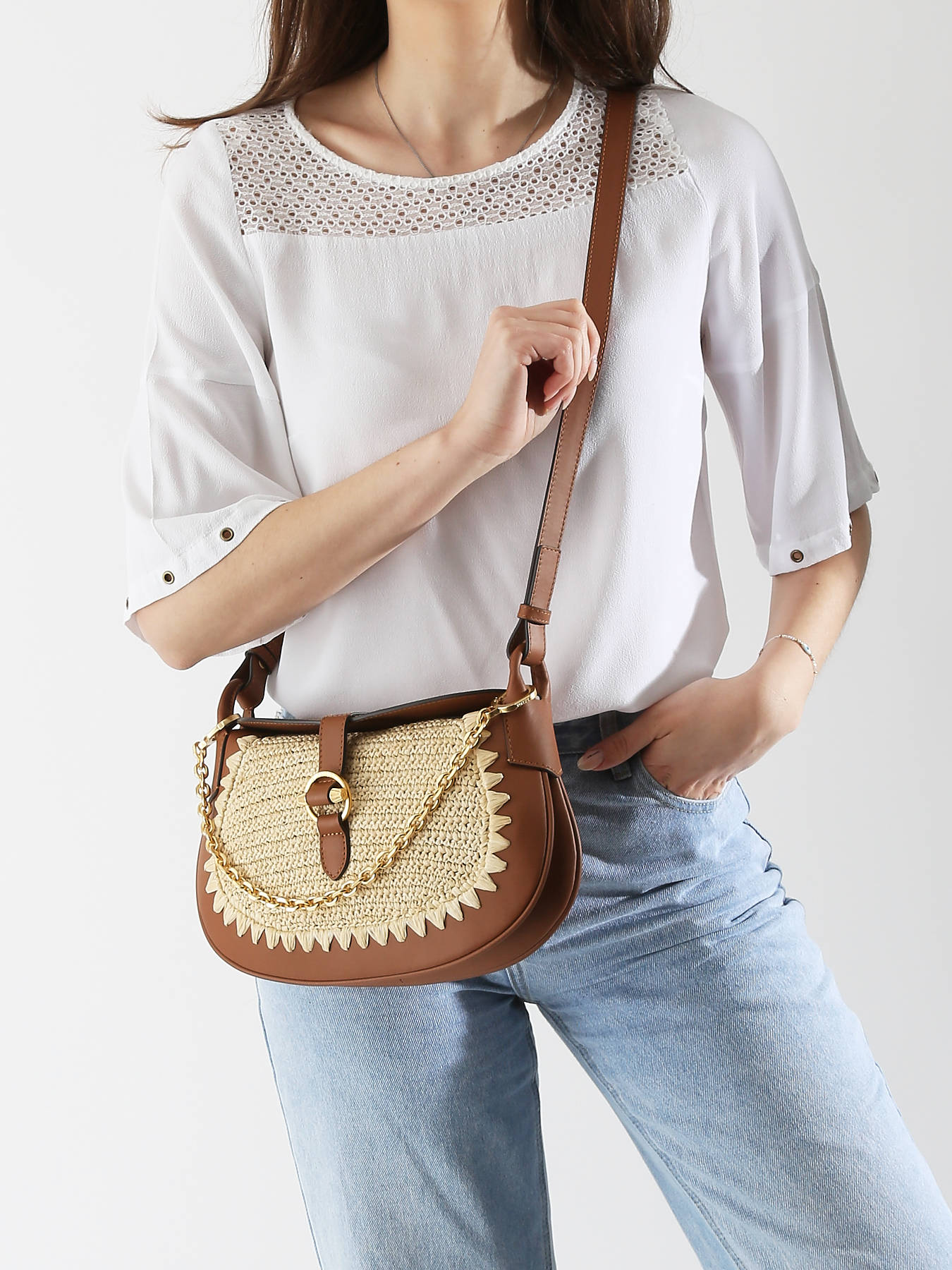 Raphia Sac Rond BandouliÃ¨re Femme Sac Cabas Sac BandouliÃ¨re Rond