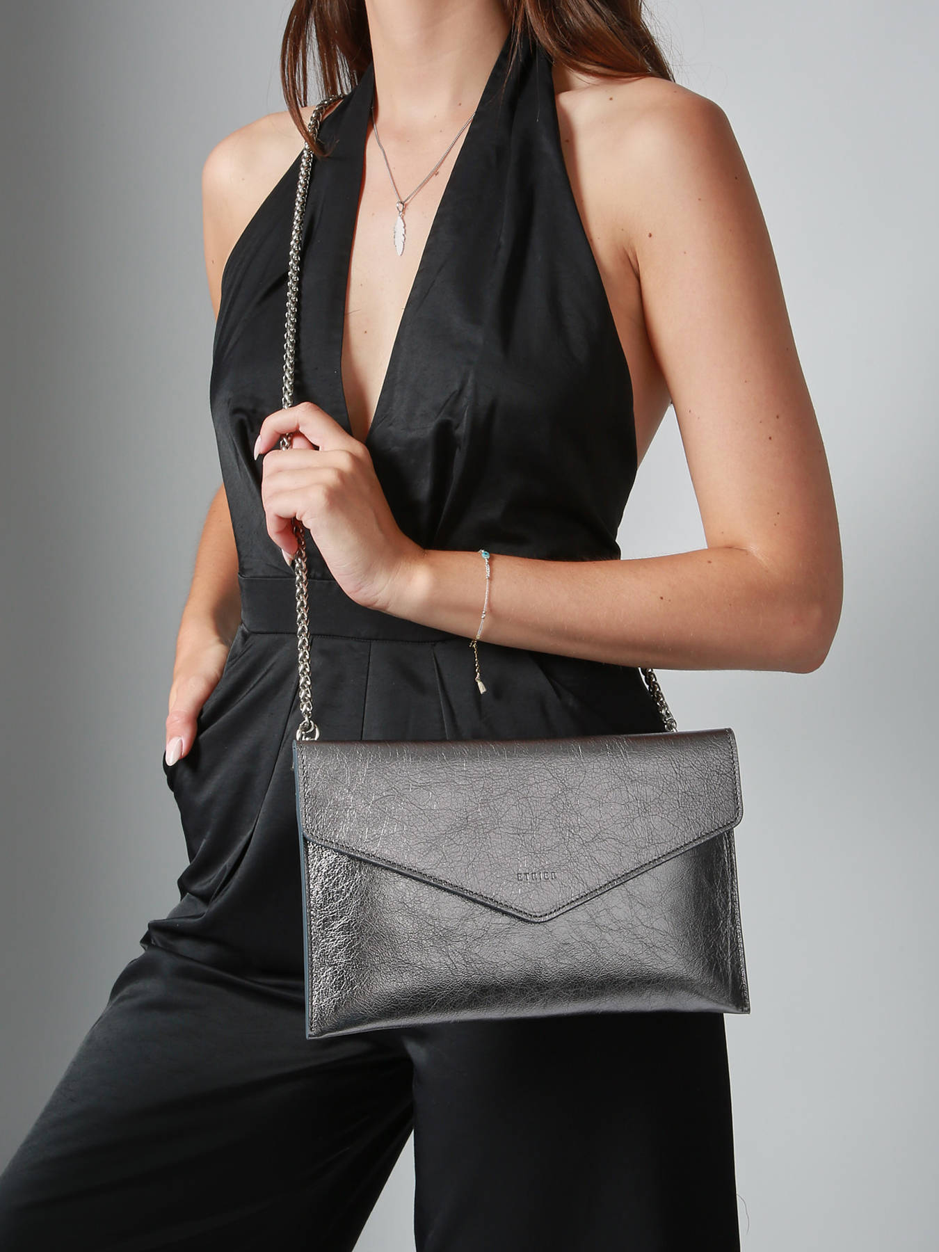 Cuir Pochettes SoirÃ©de Luxe Pochette Cérémonie Etrier EPAD075L