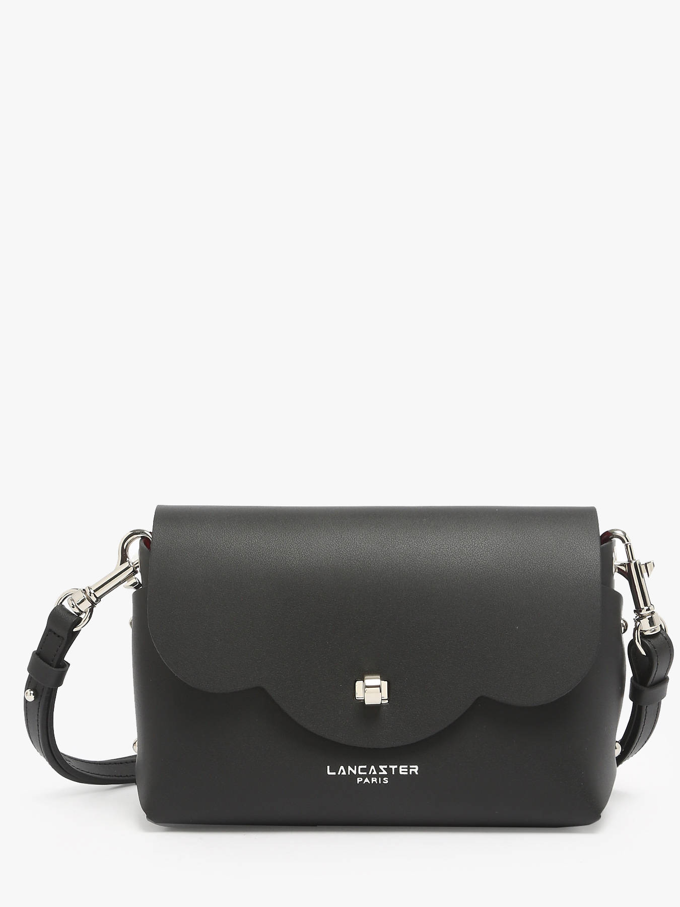 Lancaster Petit Sac BandouliÃ¨re Cuir Noir Femme Sac Bandoulière