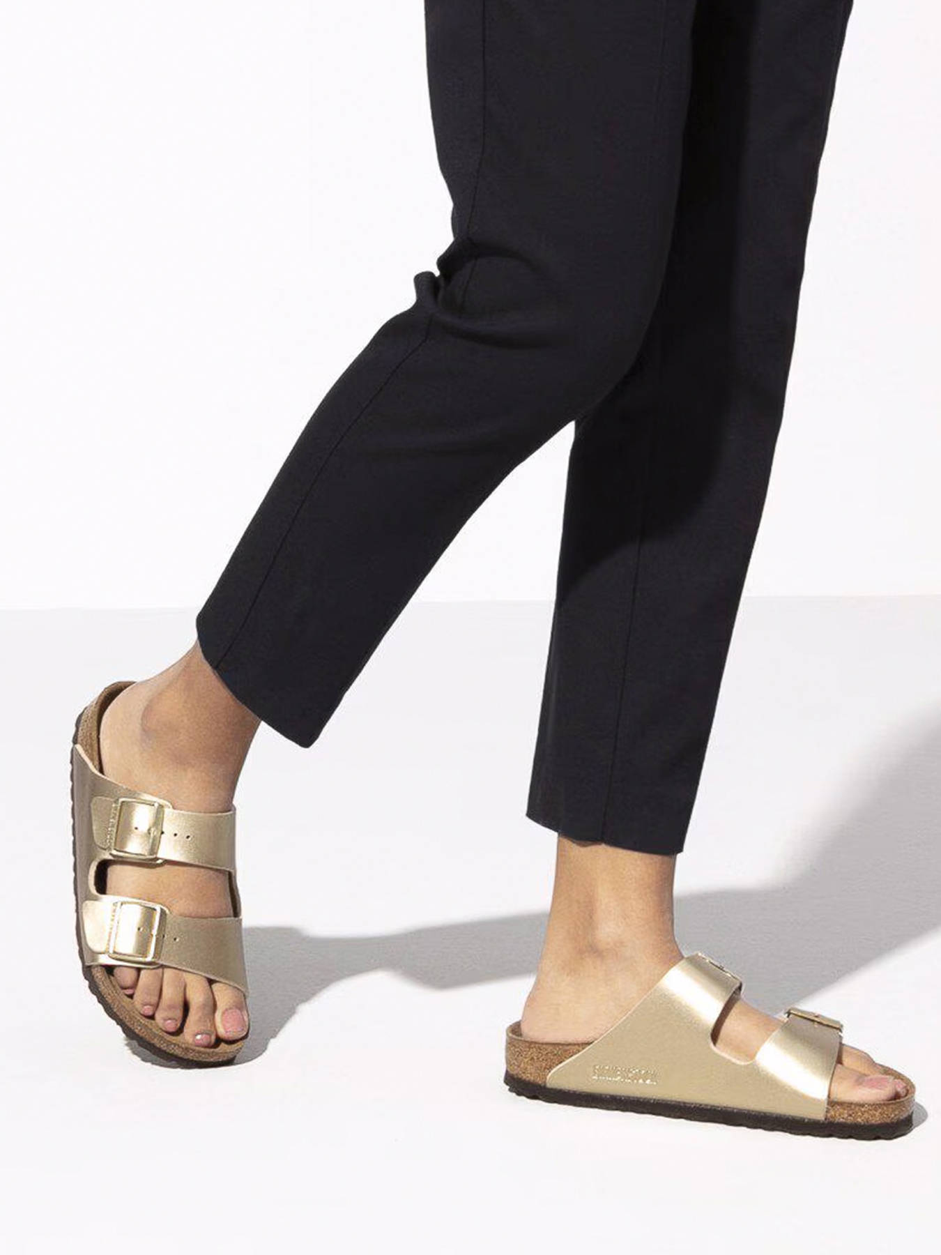 Birkenstock Mules Arizona BF Gold - best prices