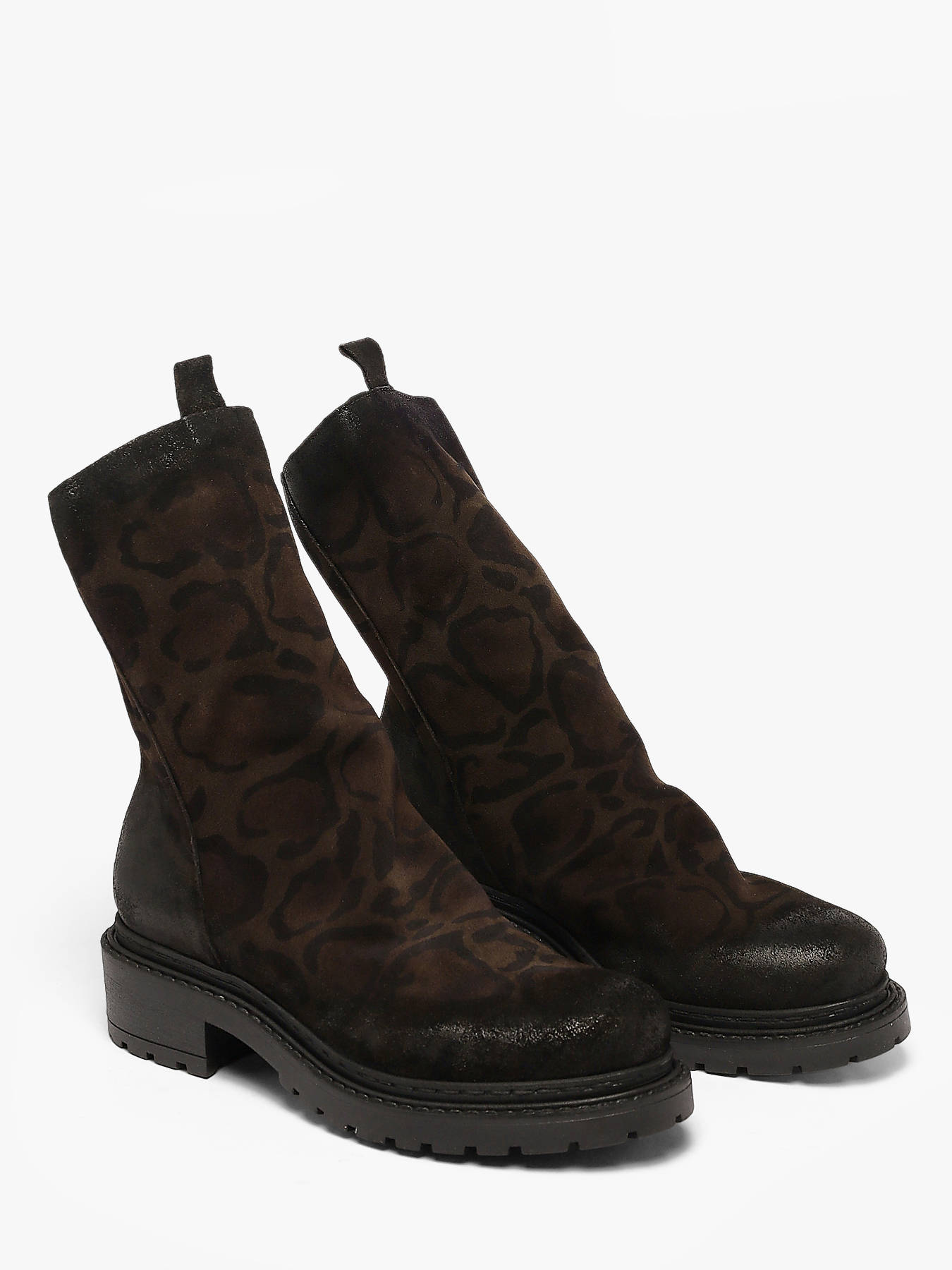 靴 Metisse BIKER DARK BROWN CALFSKIN MA644 Boots/bottines Metisse MA05 giaguaro caffe en vente au meilleur prix