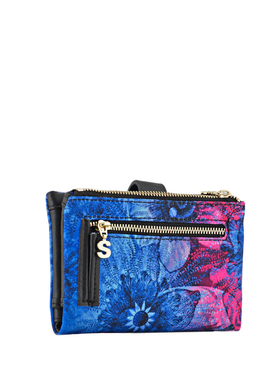 Portefeuille Desigual Carlin navy en vente au meilleur prix