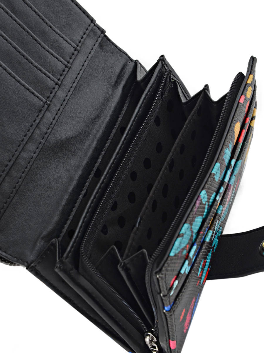Portefeuille Desigual Capri negro en vente au meilleur prix