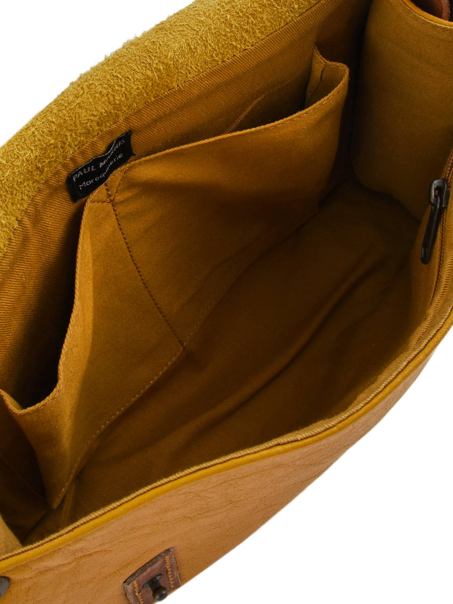 Sac bandouli?�re Paul Marius safran en vente au meilleur prix