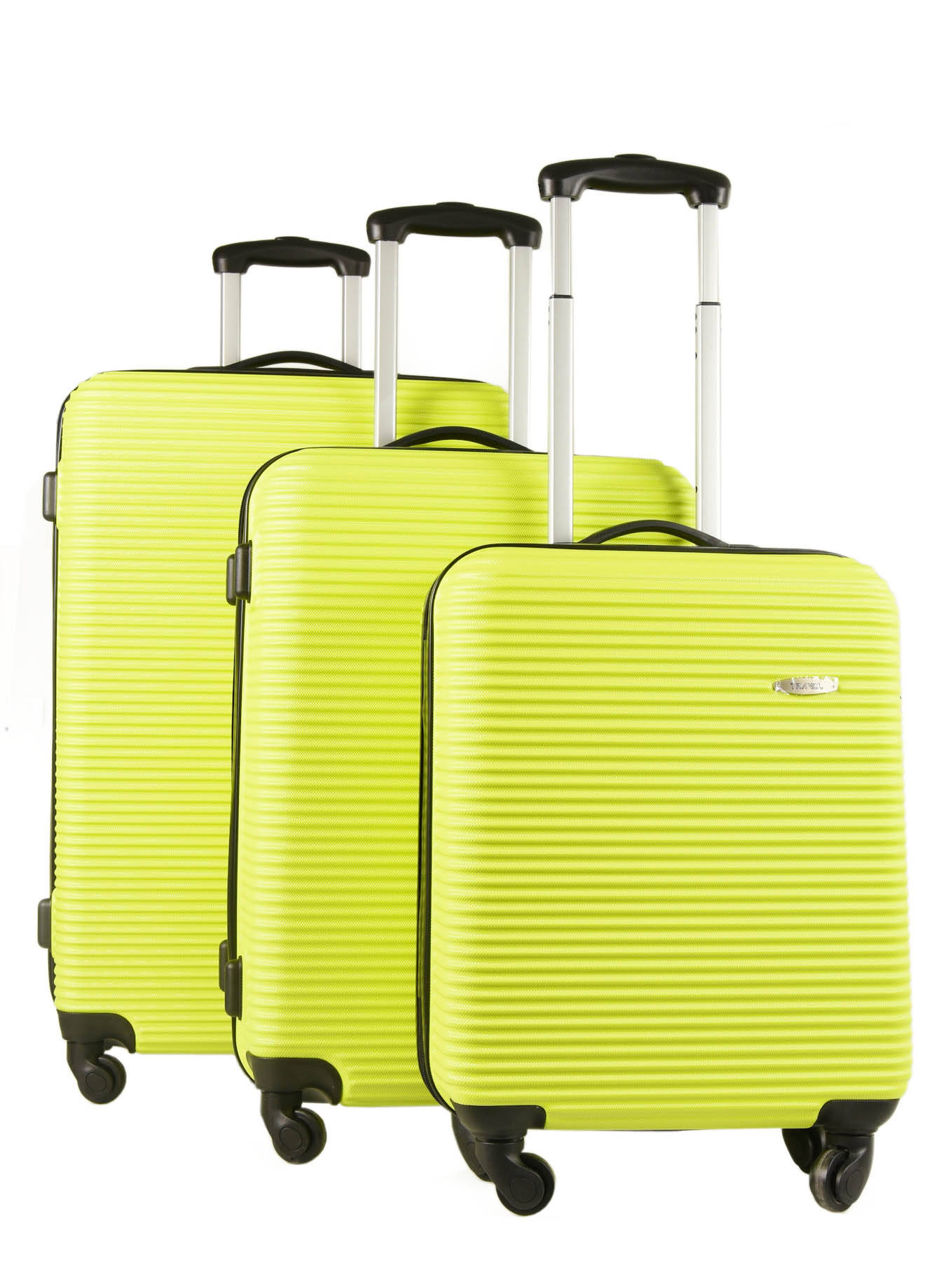 yellow luggage set