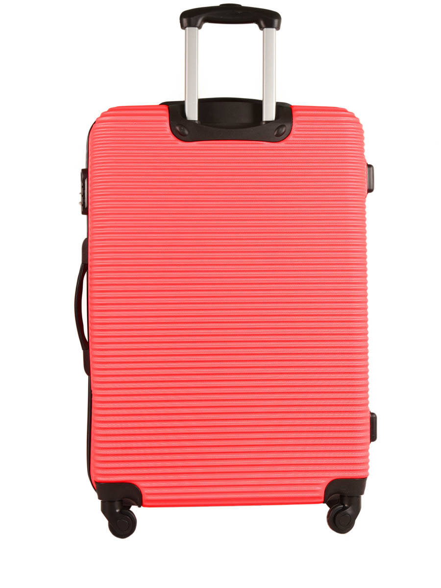 red hardside luggage