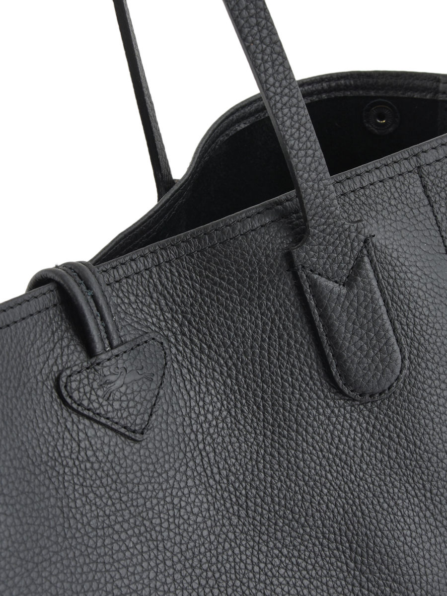 Roseau Essential L Tote bag Black - Leather (L2686968001