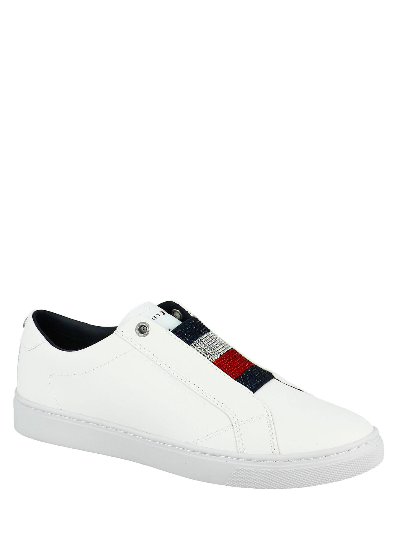 tommy hilfiger leather slip on shoes