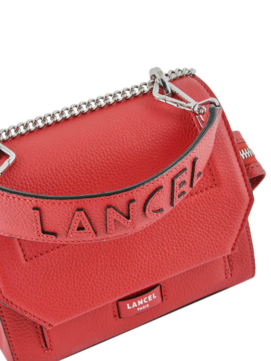 Sac bandouli?�re Lancel NINON S rouge lancel en vente au meilleur prix