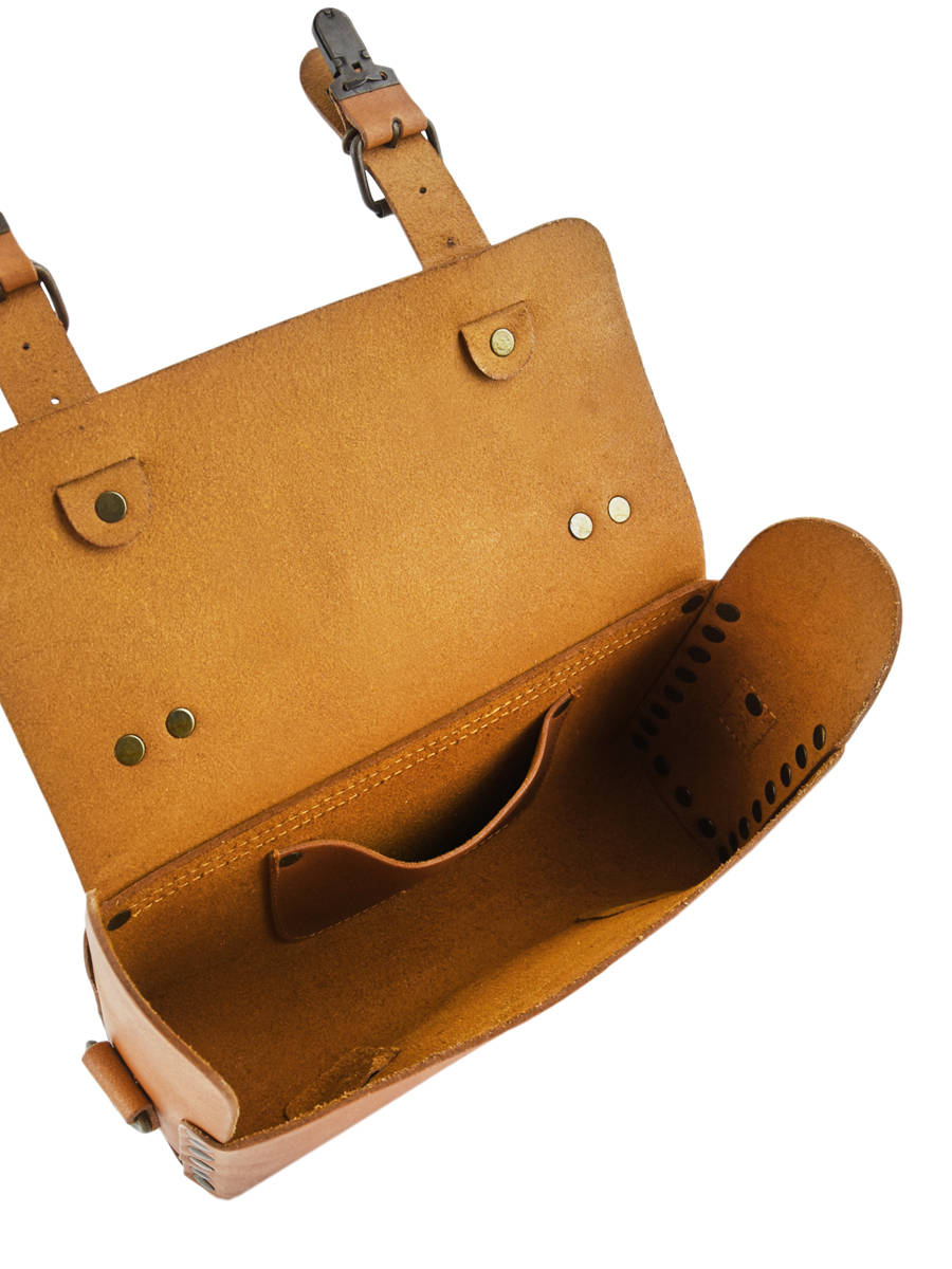 L'Artisane - Sac Bandoulière En Cuir Buffle Safran