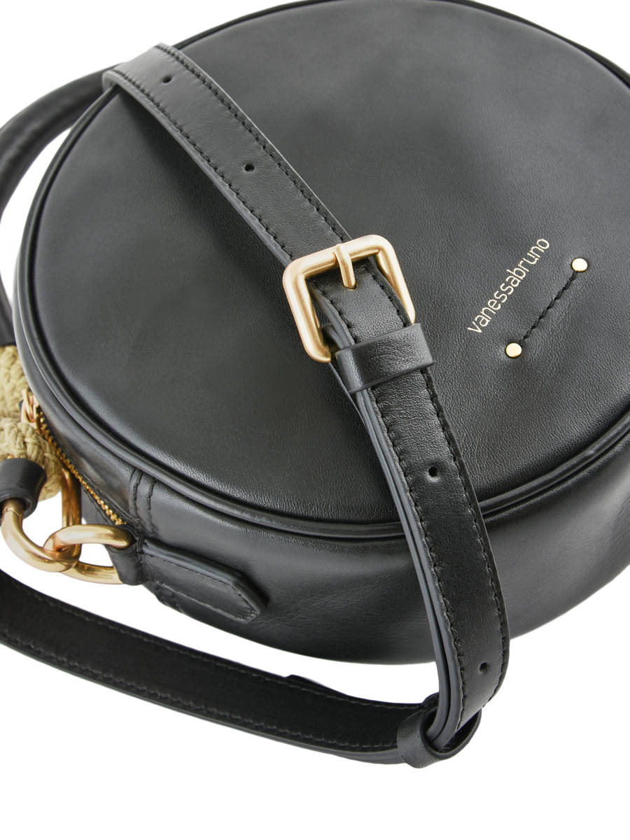 sac bandoulière rond cuir