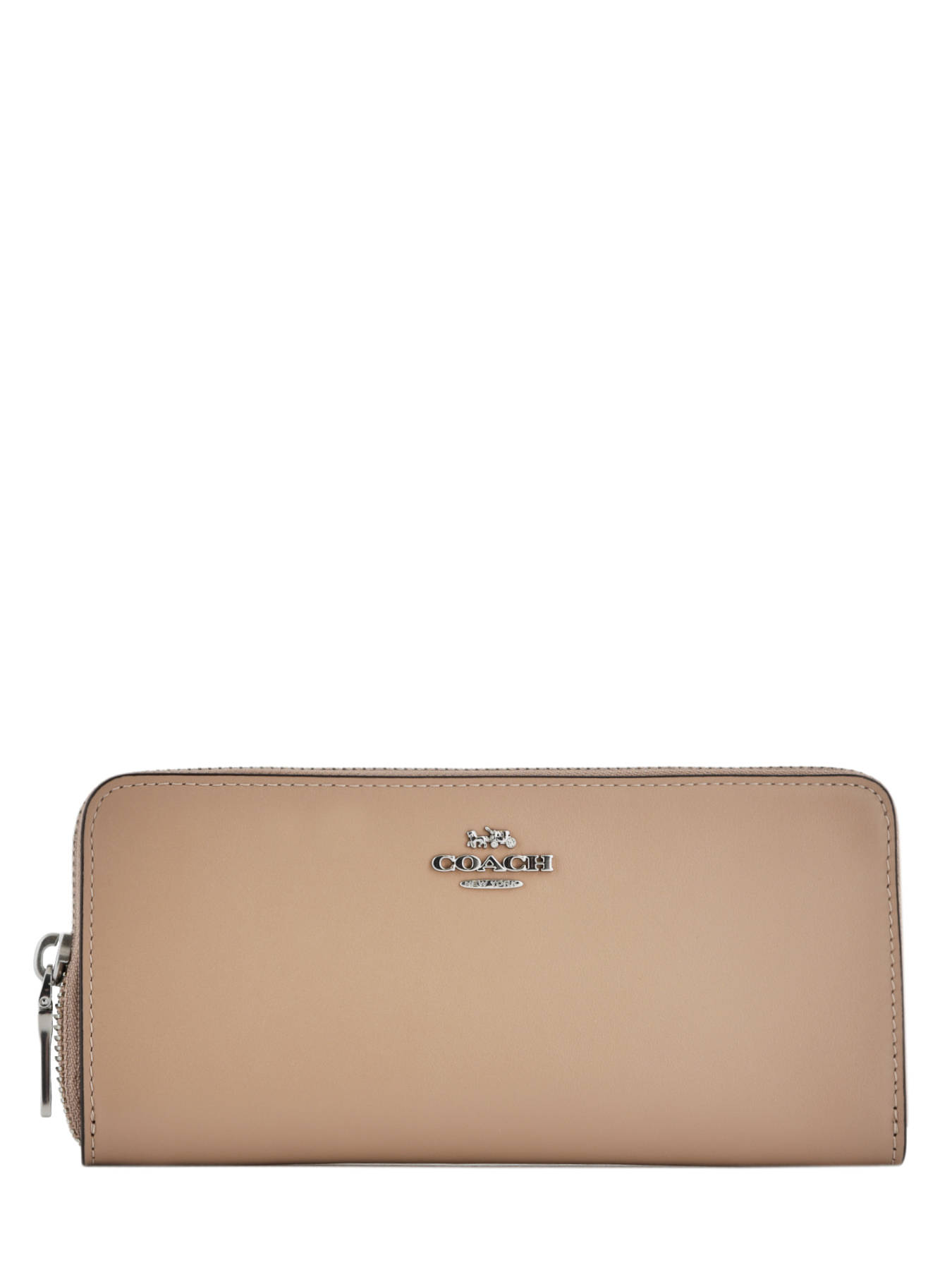 beige coach wallet
