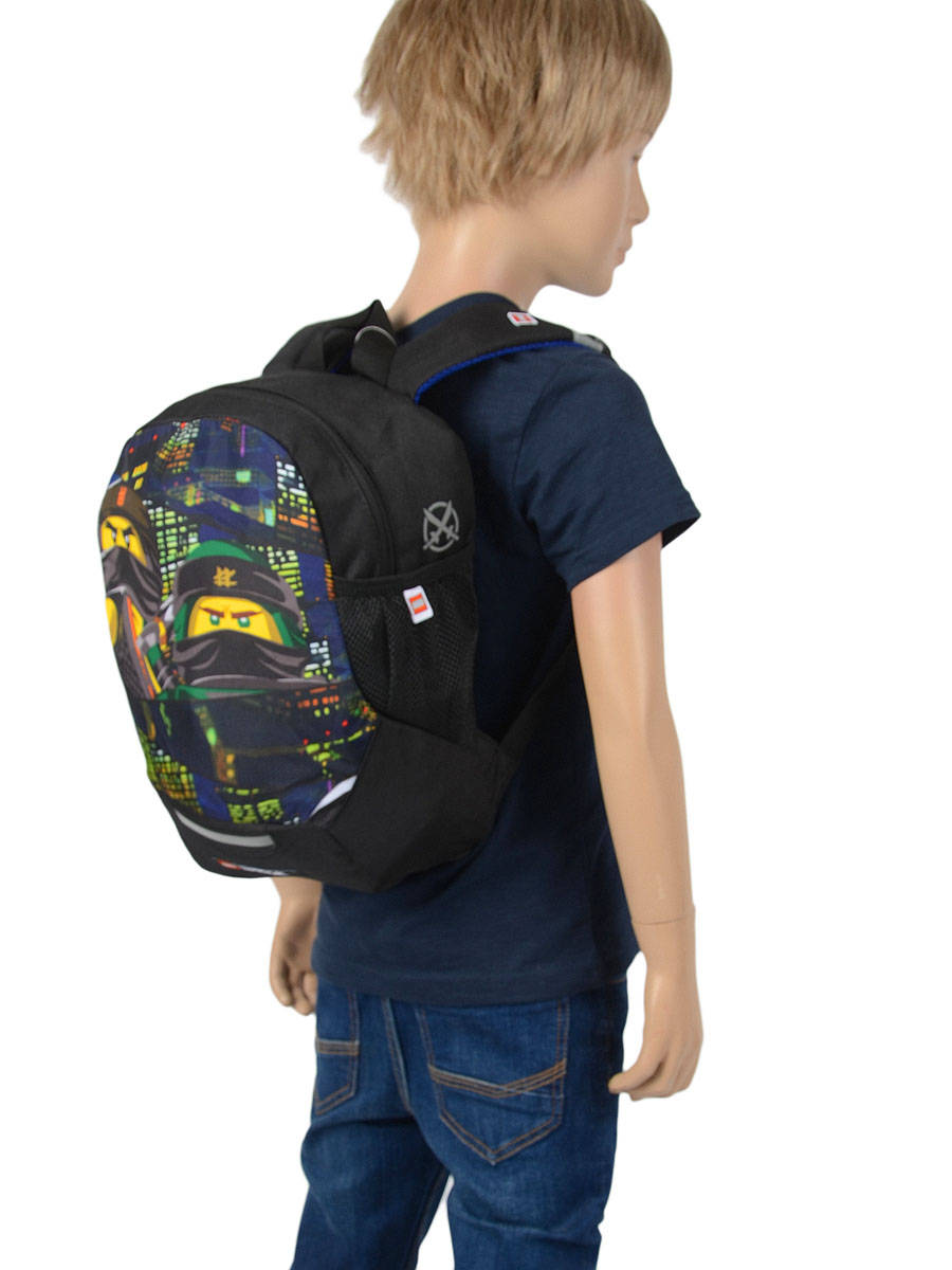 black italian leather backpack