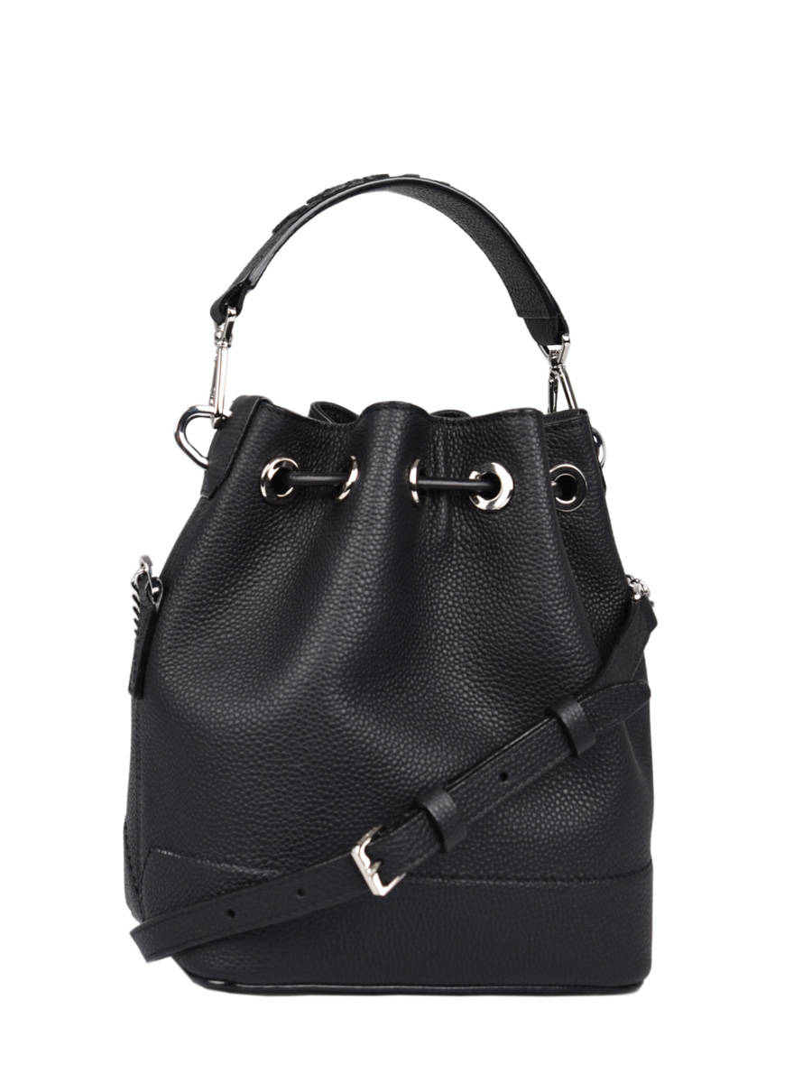 Sac bandouli?�re Lancel SEAU NINON S noir en vente au meilleur prix