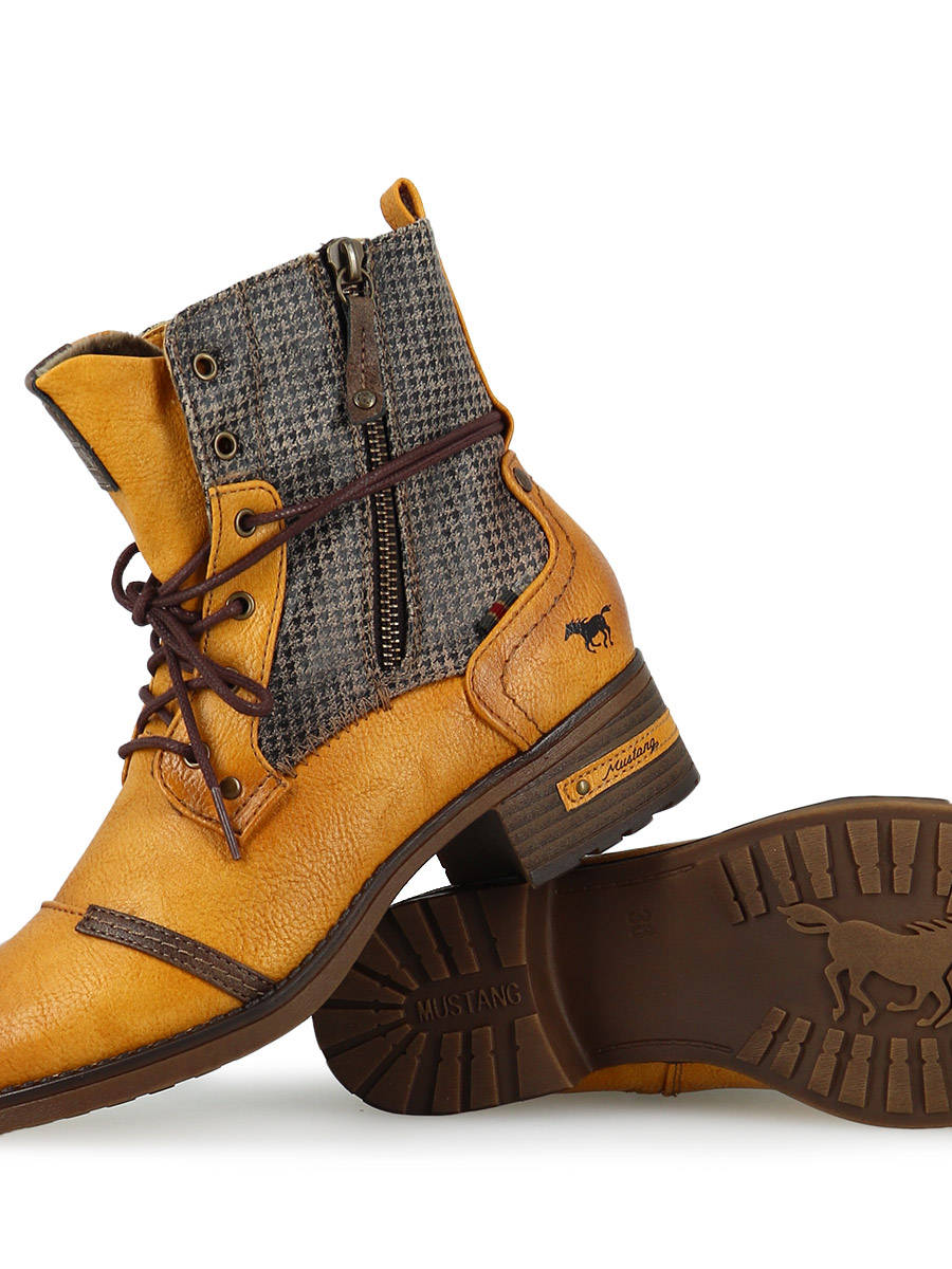 bottines mustang femme bleu