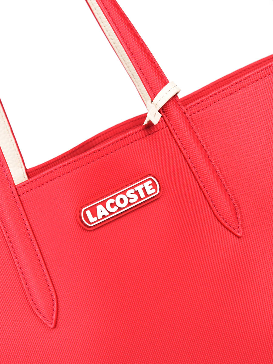 lacoste red handbag