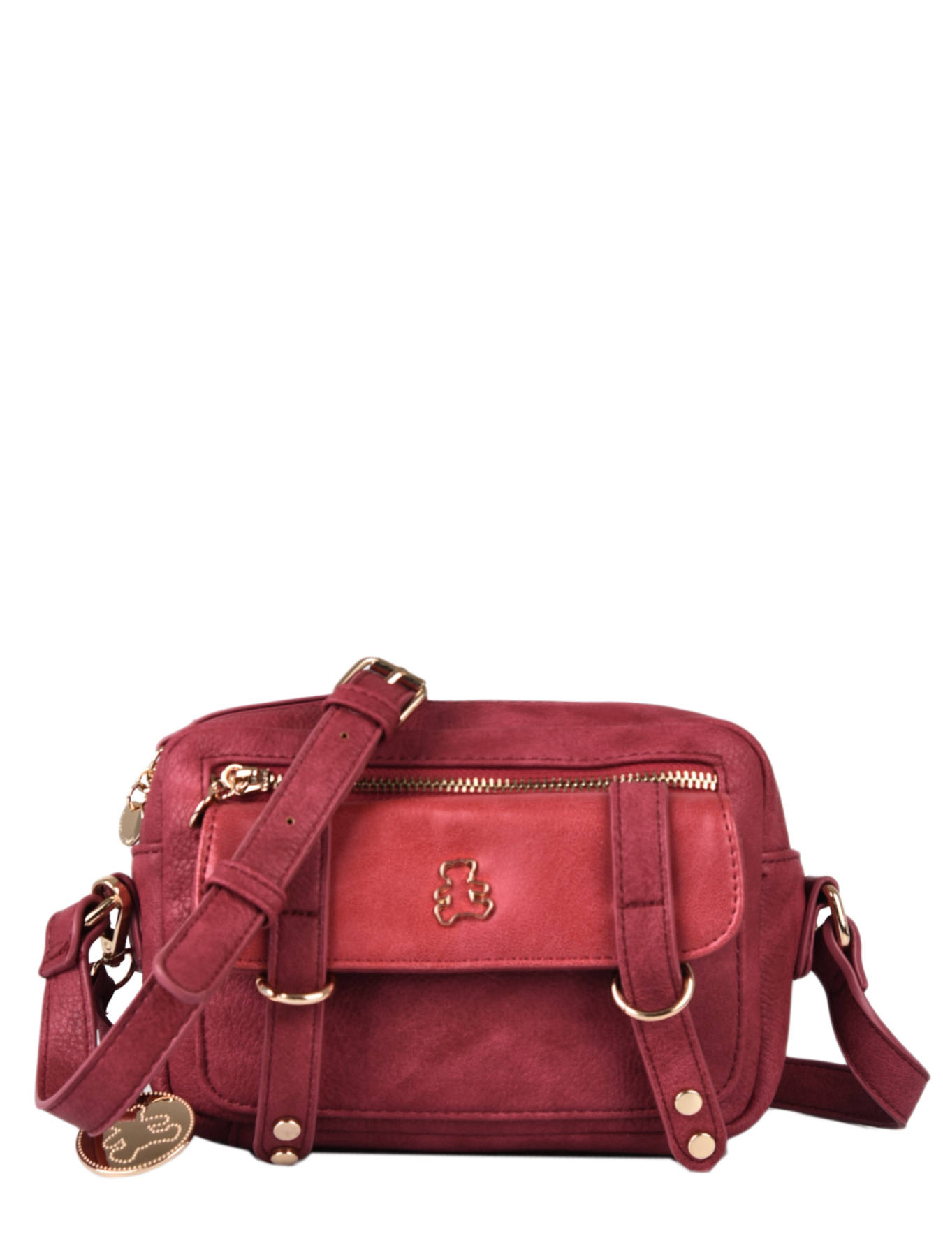 Sac bandoulière Lulu NAELLE rouge en vente au meilleur prix