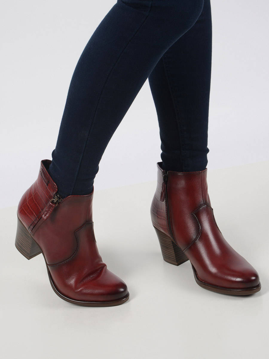 tamaris bottines rouge