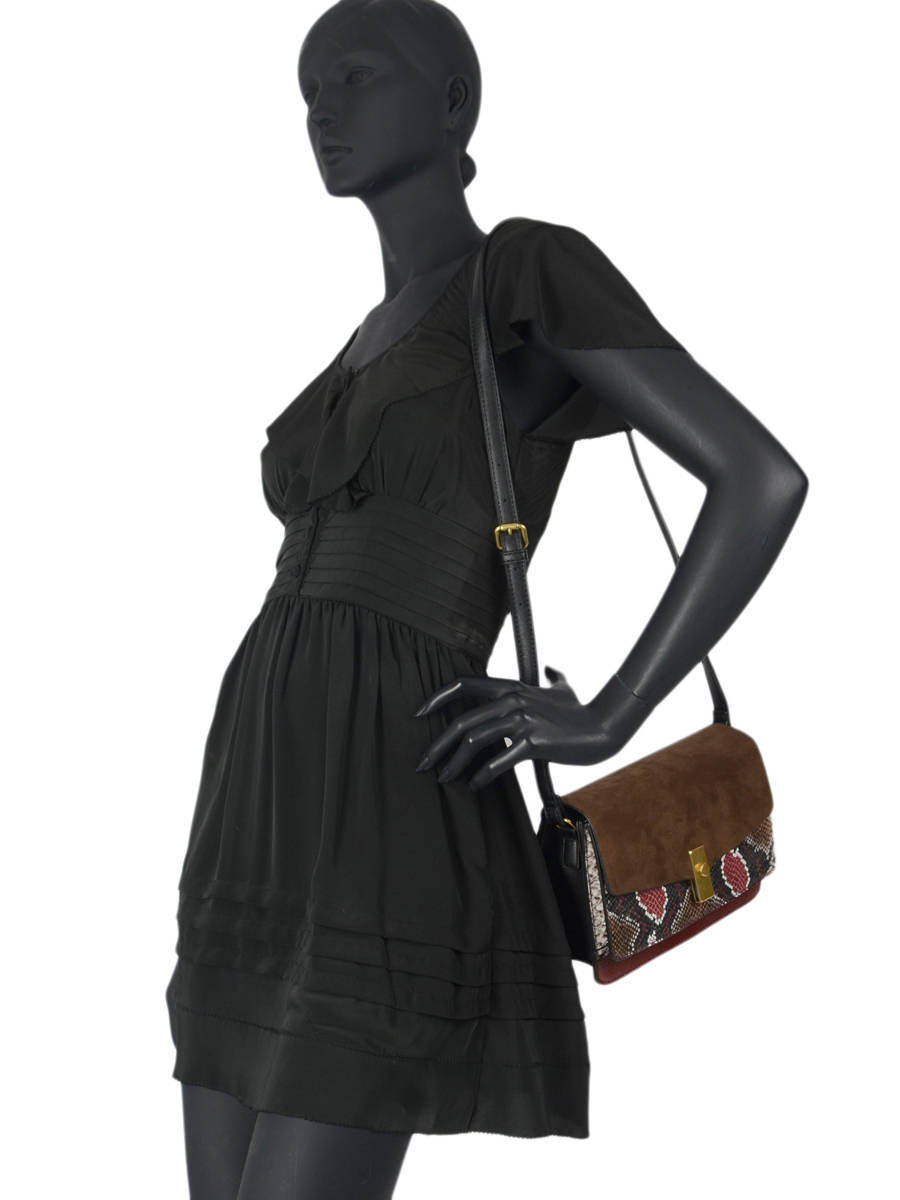 Sac bandoulière effet python Clearance