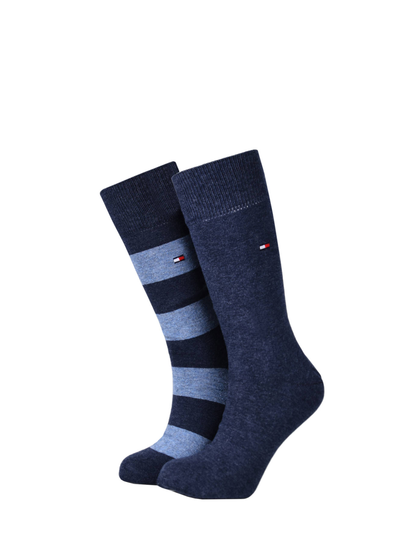 BNWT-Tommy Hilfiger Homme Trainer Chaussettes Bleu Jean Taille 9-11 2 Paires 