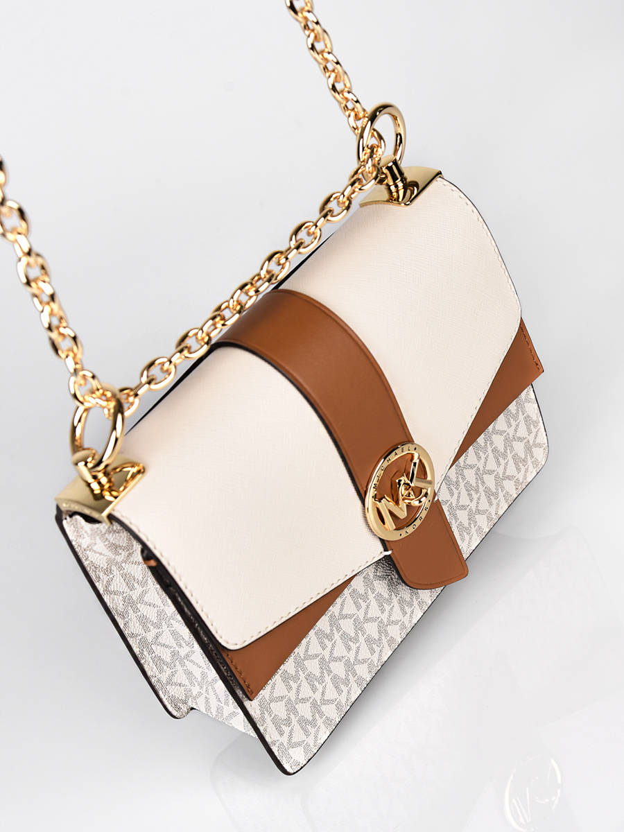 Sac bandouli?�re Michael Kors 32.S1GGRC0B vanille acorn en vente au meilleur prix