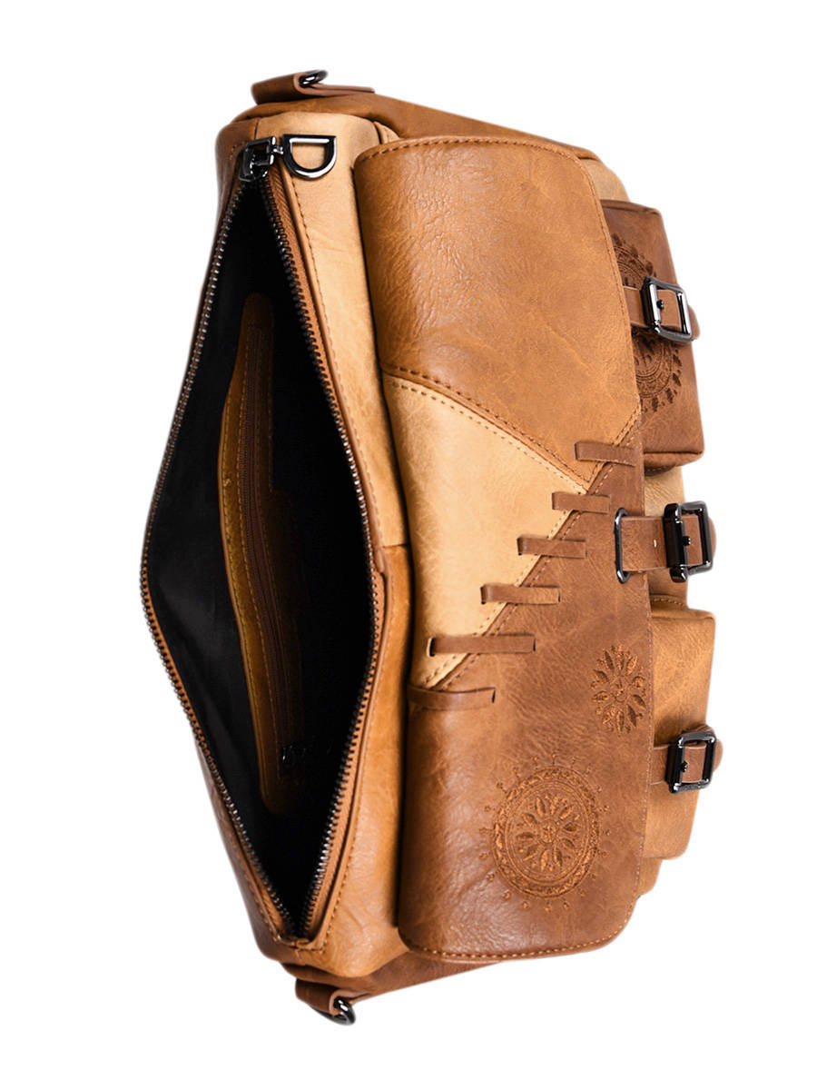 Sac bandoulière desigual marron Clearance