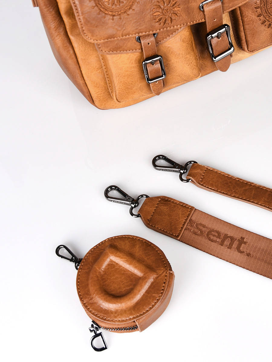 Sac bandoulière desigual marron Clearance