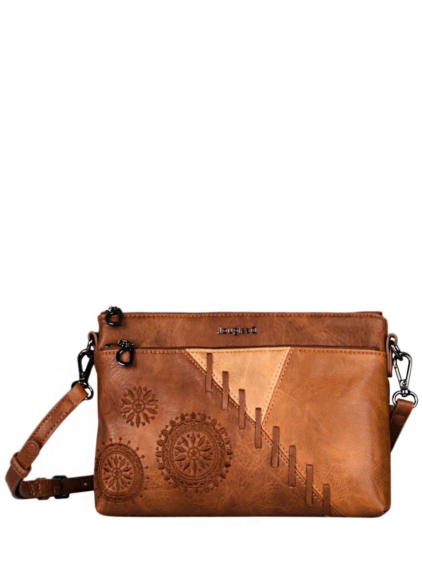 Sac Bandoulière Desigual Camel Sac Bandoulière Femme Desigual