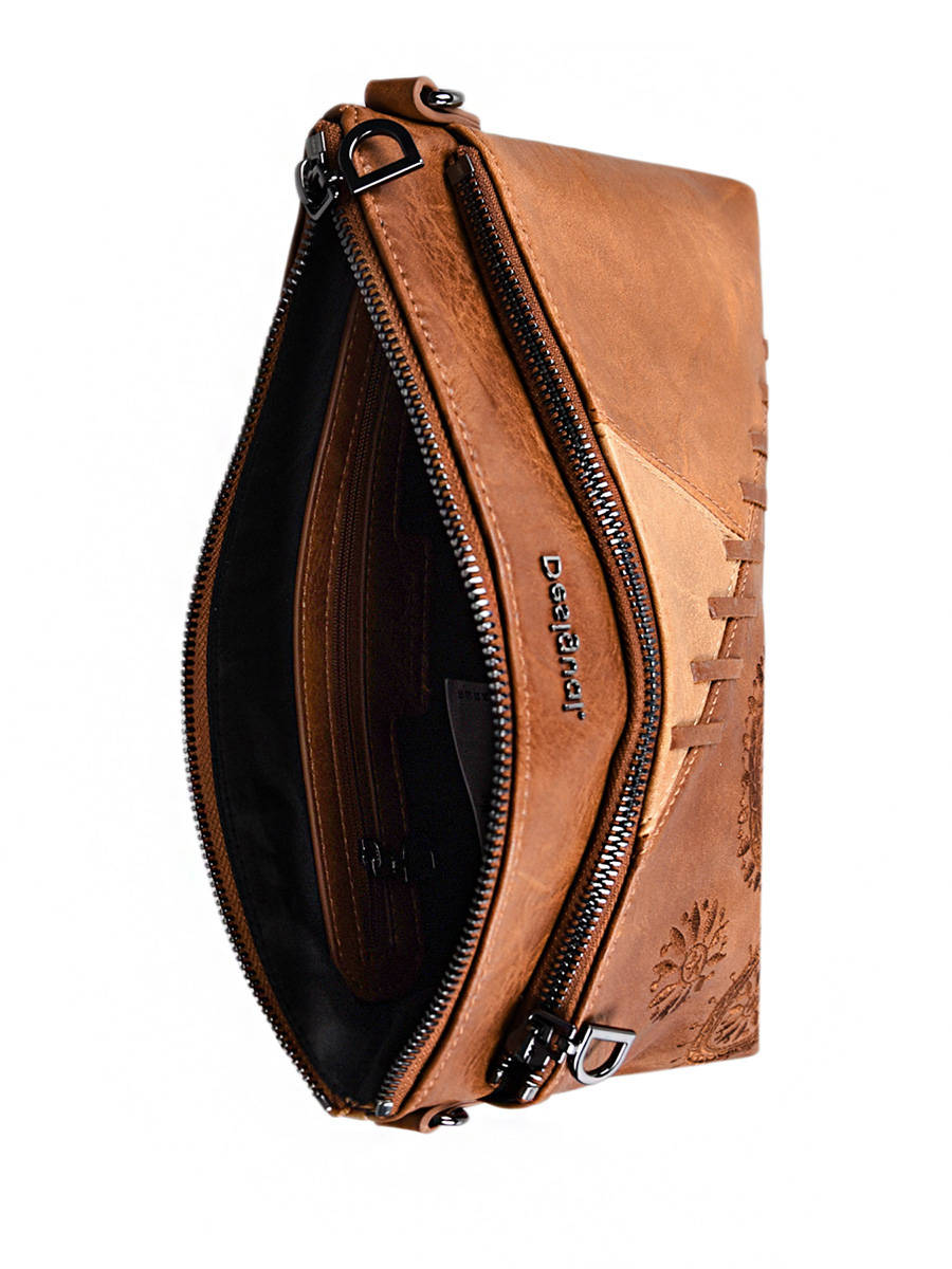 Sac bandoulière desigual marron Clearance