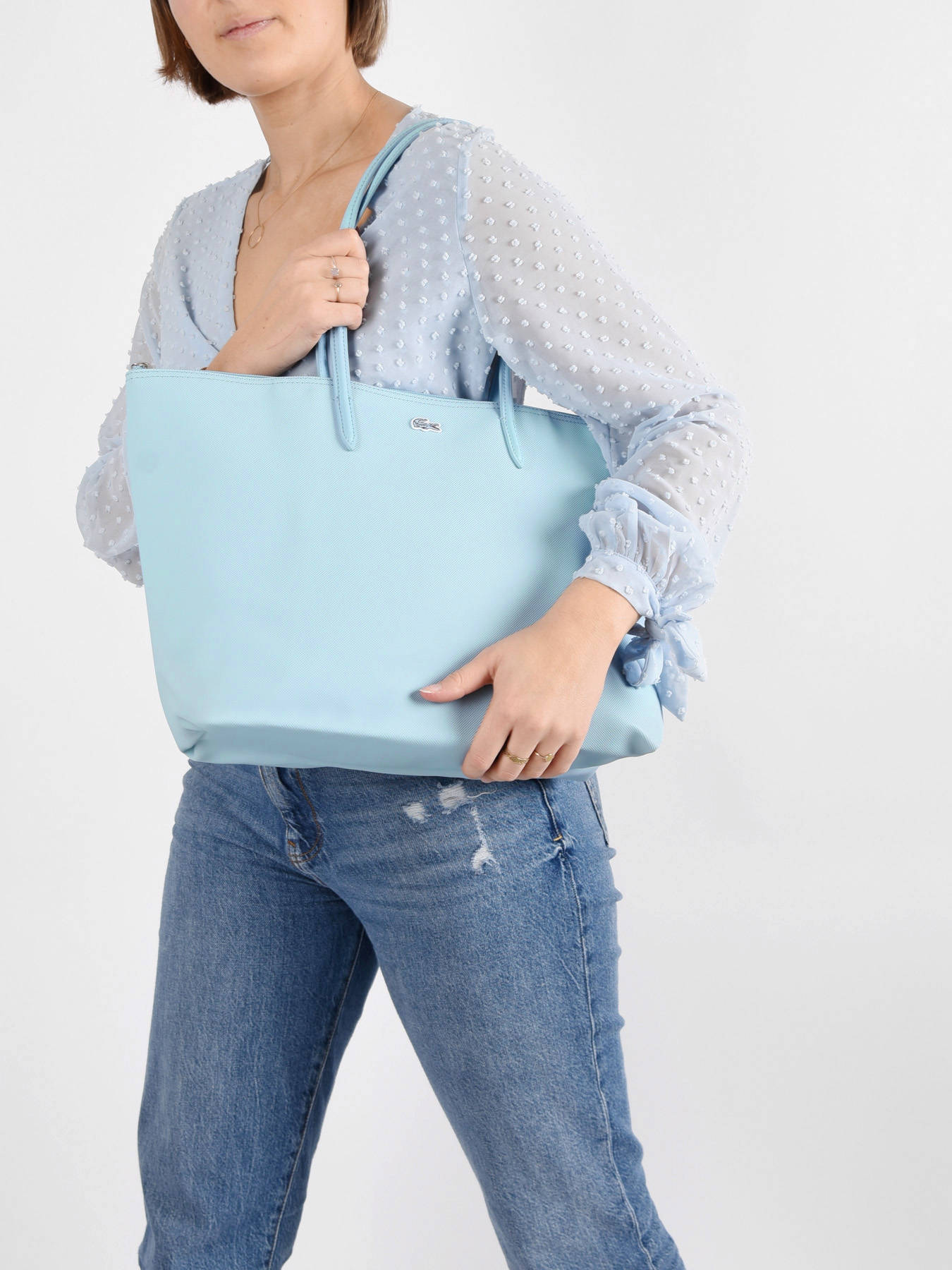 Sac port?� ?�paule Lacoste NF.1888.PO nattier - livraison gratuite