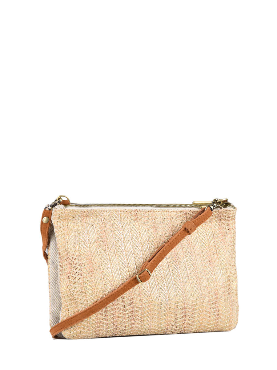 sac bandoulière camel daim