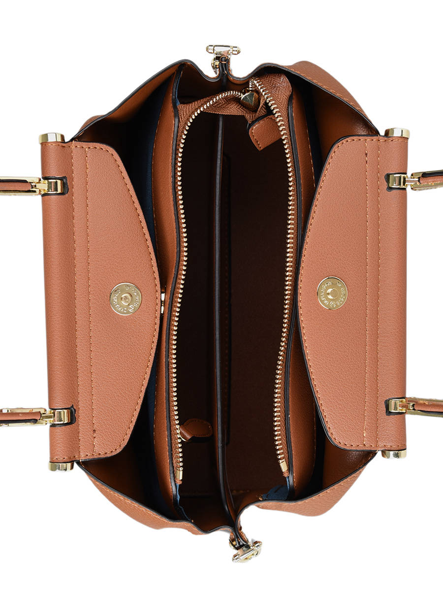 Sac à Main Ted Lapidus – Toile Enduite, Bandoulière Réglable, Finition Dorée, Modèle HF9583